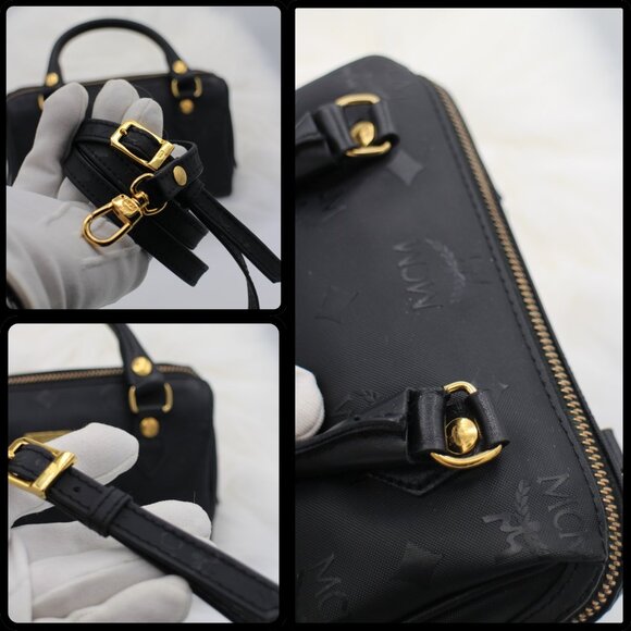 MCM Mini Boston Black Bandoulière - Picture 7 of 16